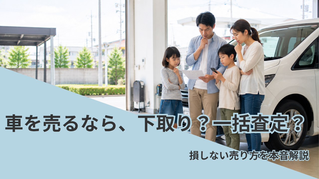 車を売る方法を家族で相談するイメージ