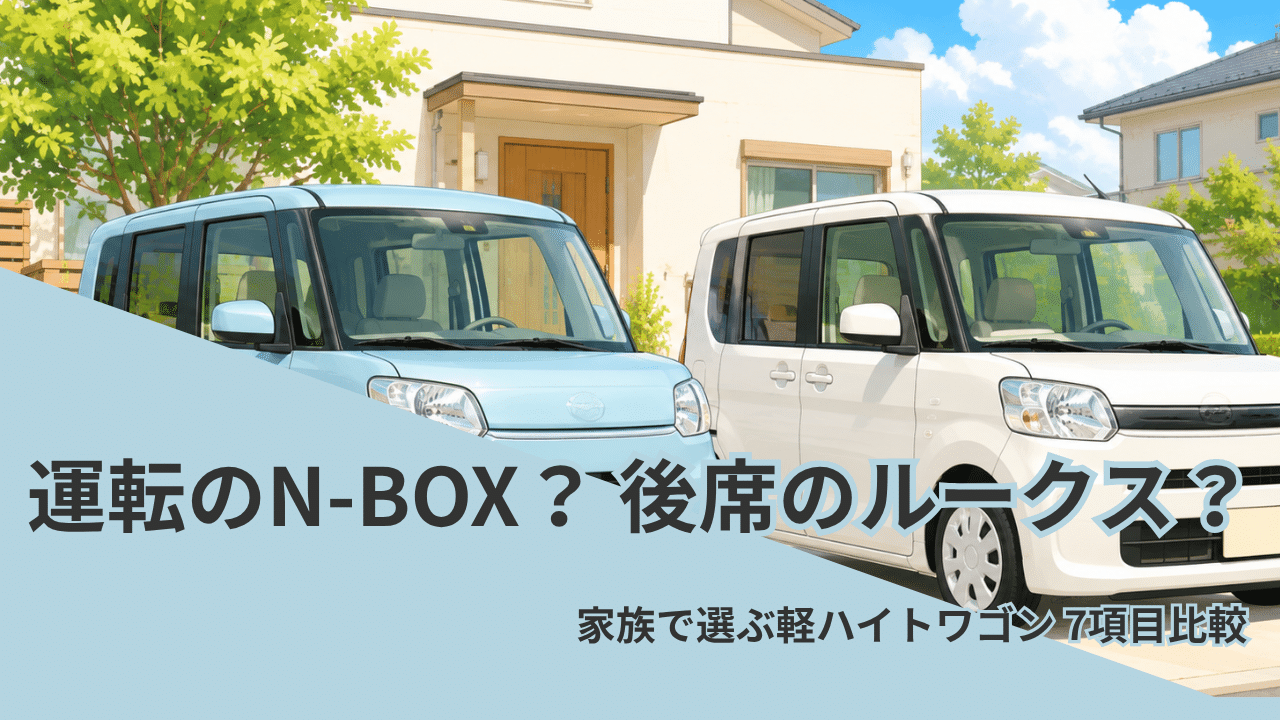 2台並びの比較構図で「どっちがいい？」