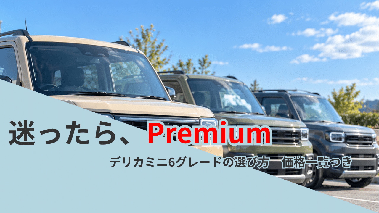 晴れた休日の朝、新車販売店の屋外展示場。
